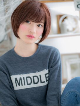 モッズヘア 上尾西口店(mod's hair) ピュアガーリーマッシュボブボルドーカラーワインレッドa