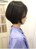 【前髪長め大人ショートボブ】【水越】