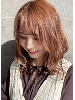 アルモ ヘア フア 東静岡(ALMO hair HUA) 【ALMO】アプリコットオレンジ