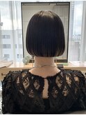 【サロンワーク】タイトでかわいいシンプルボブ。