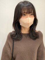 キノ(kino) 【竹嶌】波巻きミディアムレイヤー/シースルー/アッシュブラウン