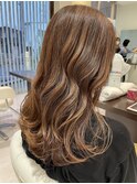 ロング×コテ巻き
