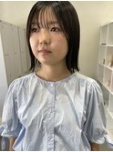 ★パツっと切りっぱなしボブ