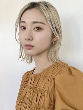 ゲーム バイ アランスミシー 横浜(GAME by Alan Smithee) ミルクティーベージュ/ダブルカラー/ケアブリーチ/髪質改善/横浜