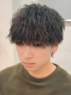 バース バイ ハピネス(BIRTH by happiness) 奈良men's縦落ちツイストスパイラルパーママッシュウルフ