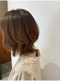 外ハネスタイル