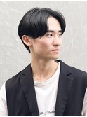 メンズ　センターパート