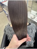 韓国 くびれロング レイヤー ワンホンヘア 小顔前髪