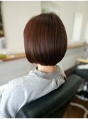 ナチュラルラウンドボブ30代、40代、50代