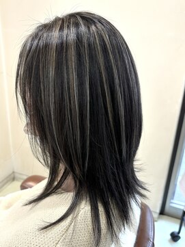 アズール 草加(azule) コントラストハイライト　グレージュ