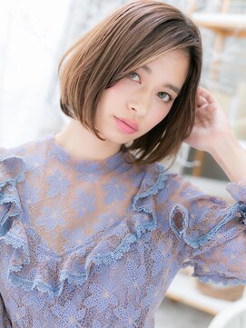 カバーヘア 上尾西口店(COVER HAIR) アシンメトリー艶髪こなれ切りっぱなしボブc7上尾20代30代40代