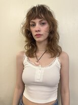 ランプ 代官山(the lamp)&nbsp;ミディアムレイヤー透明感ブリーチなしブラウンベージュパーマ