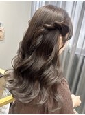 韓国風レイヤーカット髪質改善ダブルカラーハッシュカット