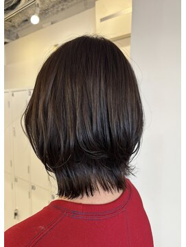 くびれボブ　新宿/髪質改善/ボブ/レイヤー/透明感カラー