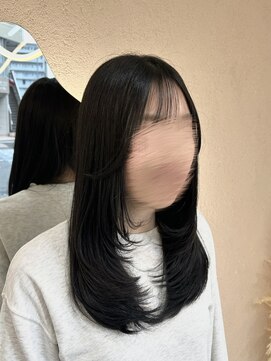 ジーナ センター北(Zina) 似合わせレイヤーカット×暗髪