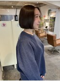 切りっぱなしボブ