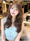 ヘーゼルベージュ大人ガーリー_似合わせカット