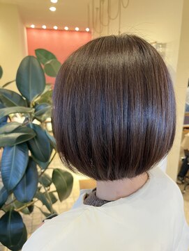 ブランシェ ヘアデザイン(BLANCHE hair design) オーガニック☆カーキベージュボブスタイル