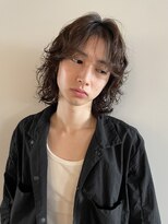 オルカ(ORCA) men's/メンズボブ/ニュアンスパーマ/メンズミディアム/眉毛/新宿