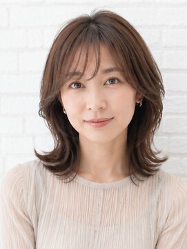 デュッカダブリュー(Duka W) 透け感ブラウンの大人レイヤー