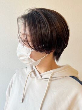 モリオフロムロンドン 松戸店(Morio from London) 【松戸 アイダ】前下がりハンサムショート/前髪なしショート