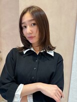 オン キャナルシティ博多前店(on) 【晴音】ミディアムレイヤー/チョコレートブラウン/30代