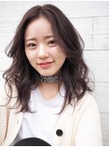 抜け感重軽ミディアムヘア　テラバイアフロート松子　二子玉川