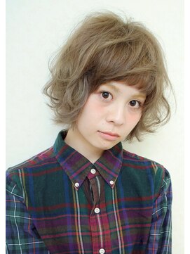 バベル(BABEL Hair Design) 【BABEL】ホワイトグレー×ショートボブ＠大生真吾