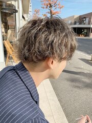 【chapter】men's アッシュグレージュ x マッシュ