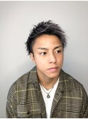 カット＋ブリーチカラーメンズカット短髪刈り上げ
