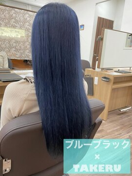 カーフリヘア ウル 千葉店(Kahuli hair Ulu) ブルーブラック【TAKERU】