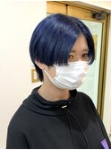 ハンサムショート×ネイビーブルー
