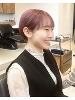 ジュリエッタ(giulietta) マッシュショート×ピンクラベンダー×ケアブリーチ