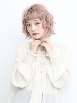 エンタク 新宿三丁目店(enntaku) ケアブリーチ/グラデーションカラー/ペールベージュ[新宿三丁目]