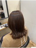 キャラメルベージュ×ミディアムレイヤー