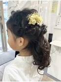 卒園式／ハーフアップ洋装