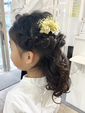 エフジェイメイド(F.J.MADE.) 卒園式／ハーフアップ洋装