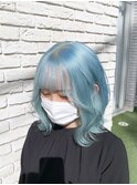 水色ヘア