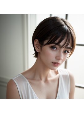 ヘアーアートシフォン 池袋西口店(Hair art chiffon) 暗めカラー/グランマッシュ/縮毛矯正/白髪ぼかし/髪質改善