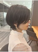大人ラフウェーブ20代30代40代ボブブラウンスウィングショート