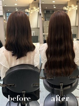 リリー(Lilley) 【lilley 稲永麻衣】エクステ+チョコレートカラー+天神韓国ヘア