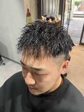 スウェル 柏店(Swell) ハイライト/マッシュパーマ/ウルフ/アッシュブラック/柏/MEN'S