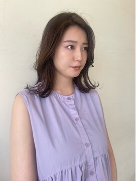 ミニヨン バイ ハピネス 高の原店(mignon by Happiness) ミディアム　　顔まわりレイヤー　レイヤーカット