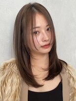 ノイ(noi) 顔周りレイヤーカットグレージュカラーくびれボブベージュカラー