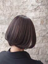 ウノプリール 京橋店(uno pulir) 【マネージャー矢鳴】前下がりワンレンボブ×ベージュ