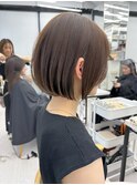 黒髪カタログ/ボブルフ/小顔に見せるヘア/ワンレン