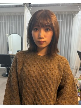 フェイバリットガーデン(favorite garden) 20代30代大人可愛い前髪チョコレートカラー大人ボブ