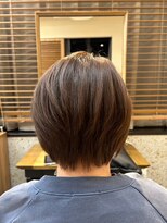 ヘアリゾート粋 トゥジュ 池袋東口店(tujuh)&nbsp;前下がりショート/マロンブラウン