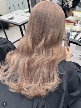 ペレ 梅田(PELE) くびれヘア/アプリコットオレンジ/夏のヘアアレンジ/梅田