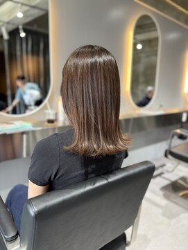 バルム(Warme) beige brown/One length